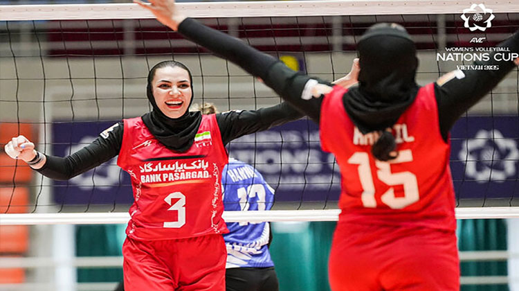 پیروزی دختران والیبال تیم ملی بر تاجیکستان