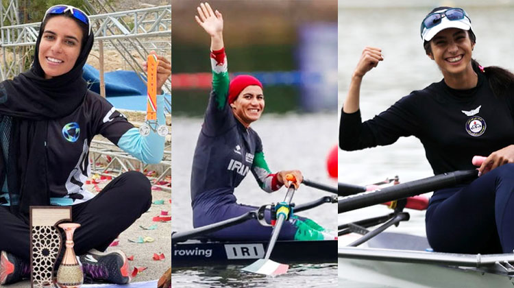 زینب نوروزی، کیمیا زارعی و فاطمه مجلل دختران طلایی رویینگ آسیا