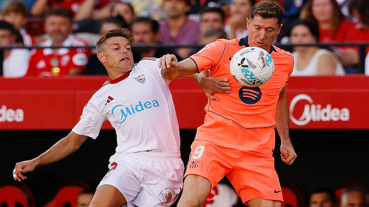 شکست سنگین بارسلونا در سویا